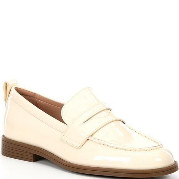 Cole Haan $120 Stassi Penny Loafer Women's Ivory Patent Leather Sz 11 NIB! - Picture 3 of 6
